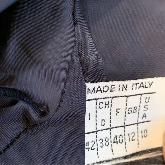 Vintage Italian Shawl Collar Tweed Blazer Size 10 - Picture 8 of 14